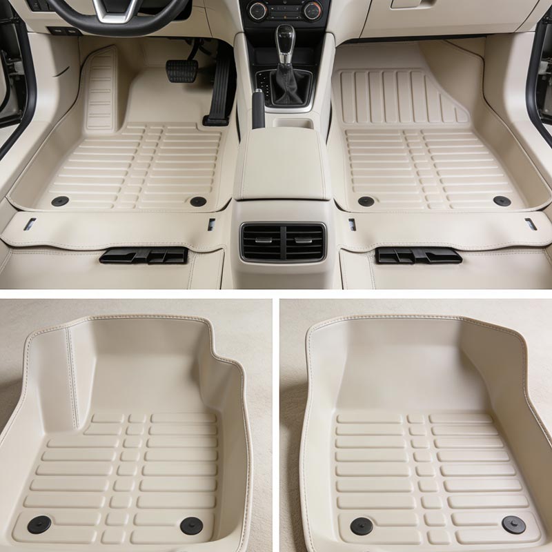 مجموعة سجادات أرضية السيارة سهلة التنظيف